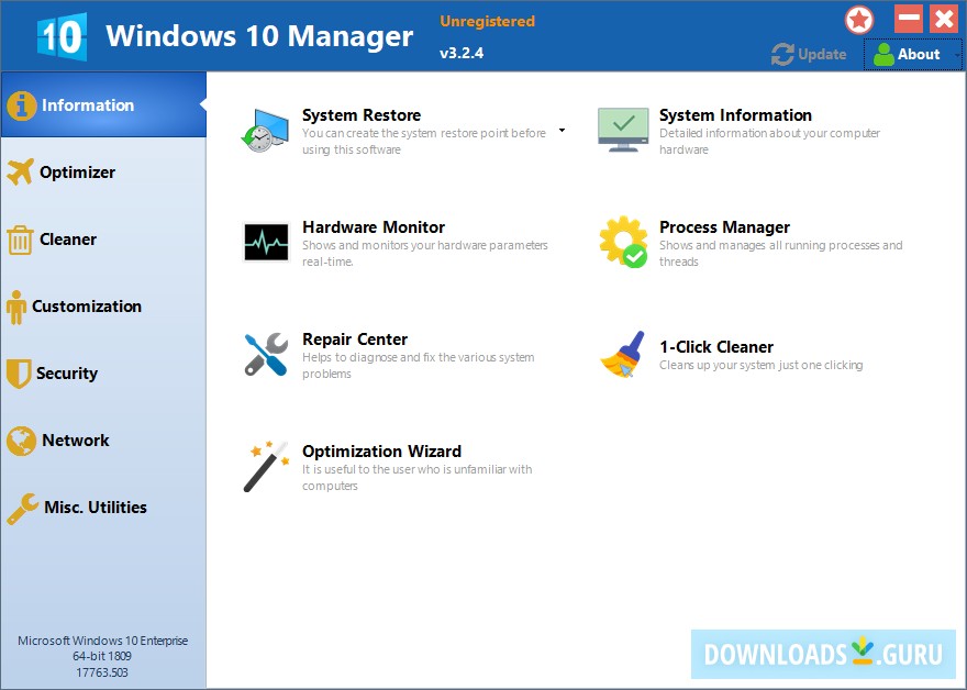 Windows 10 Manager