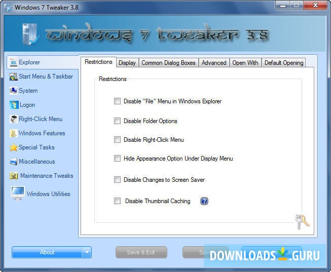 Windows 7 Tweaker