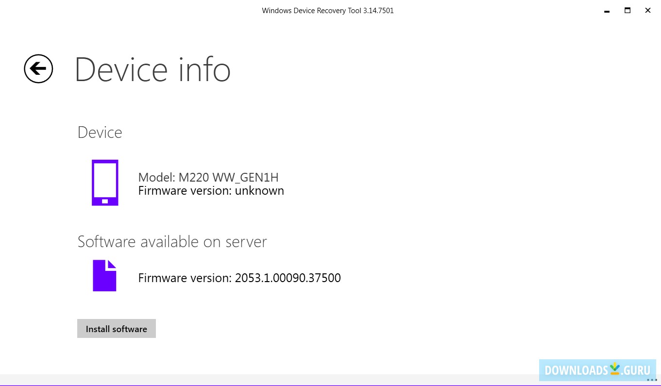 Windows Device Recovery Tool