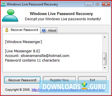 password recovered