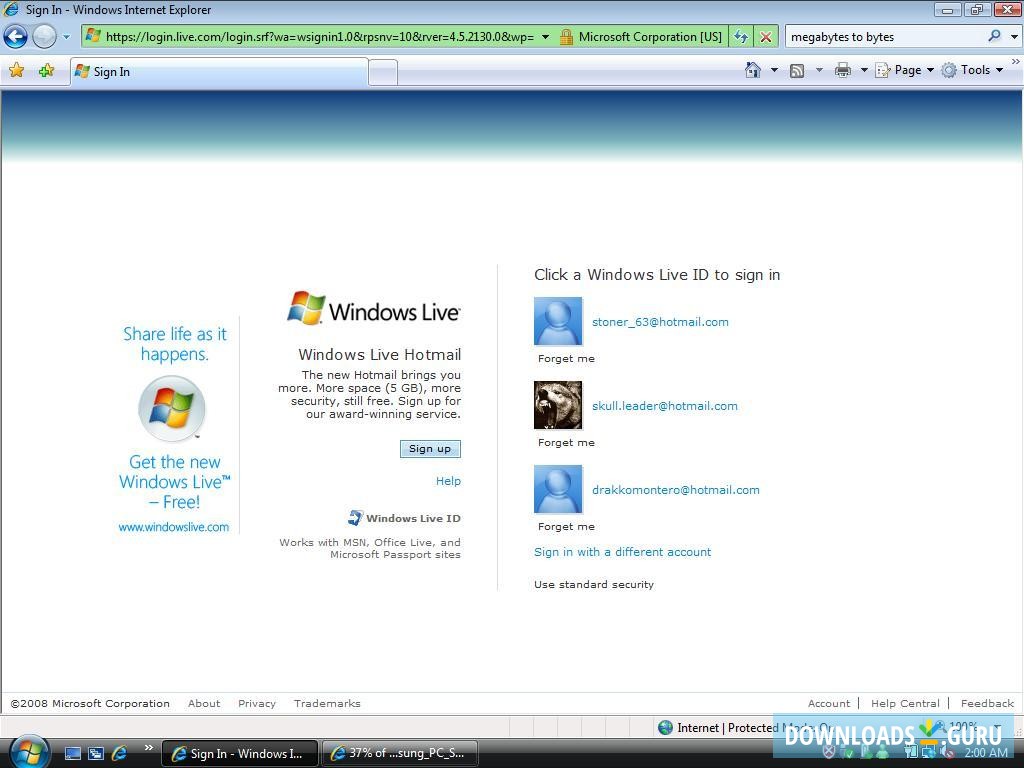 how to check windows live id