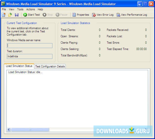 Windows Media Load Simulator