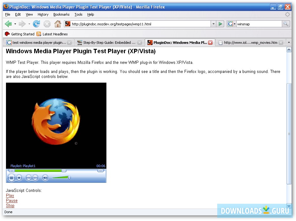 windows media player firefox plugin download