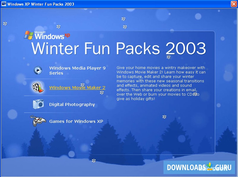 Windows Movie Maker 2 Winter Fun Pack