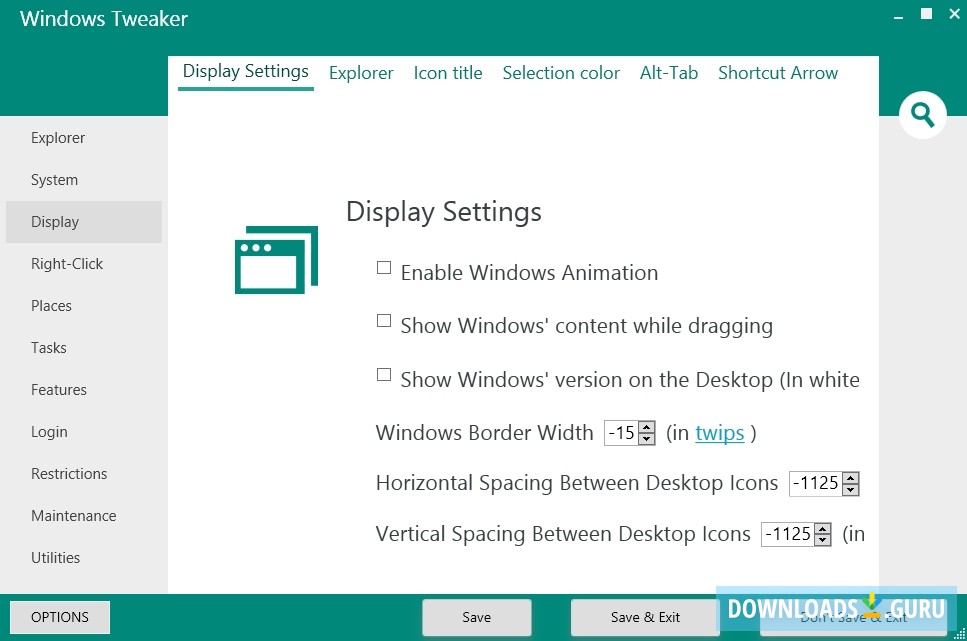 Display Settings