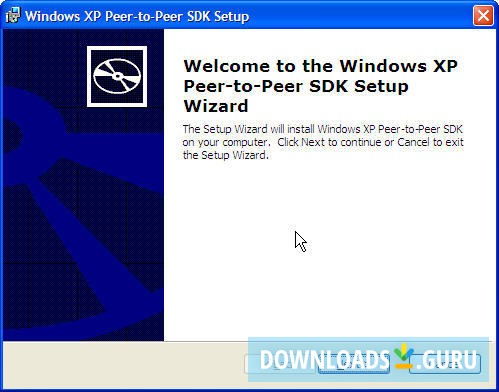 Windows XP Peer-to-Peer SDK