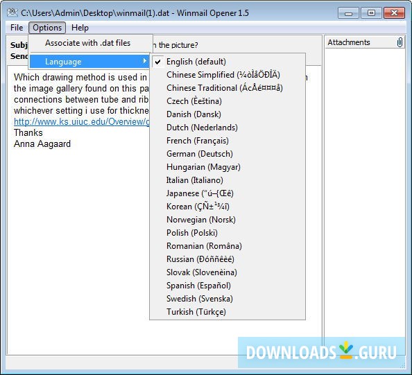 winmail reader for windows 7