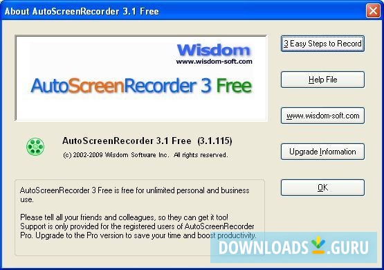 Wisdom-soft AutoScreenRecorder Free