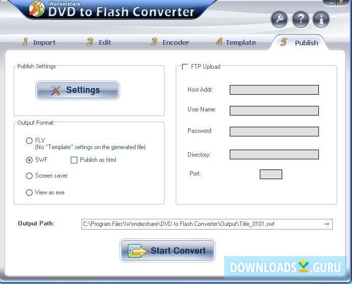 Wondershare DVD to Flash Converter