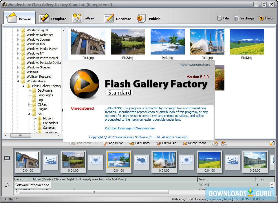 Wondershare Flash Gallery Factory Standard