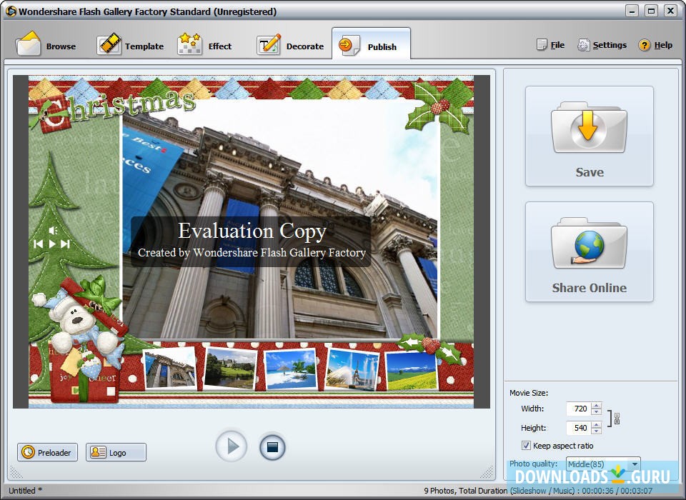 Publishing Window