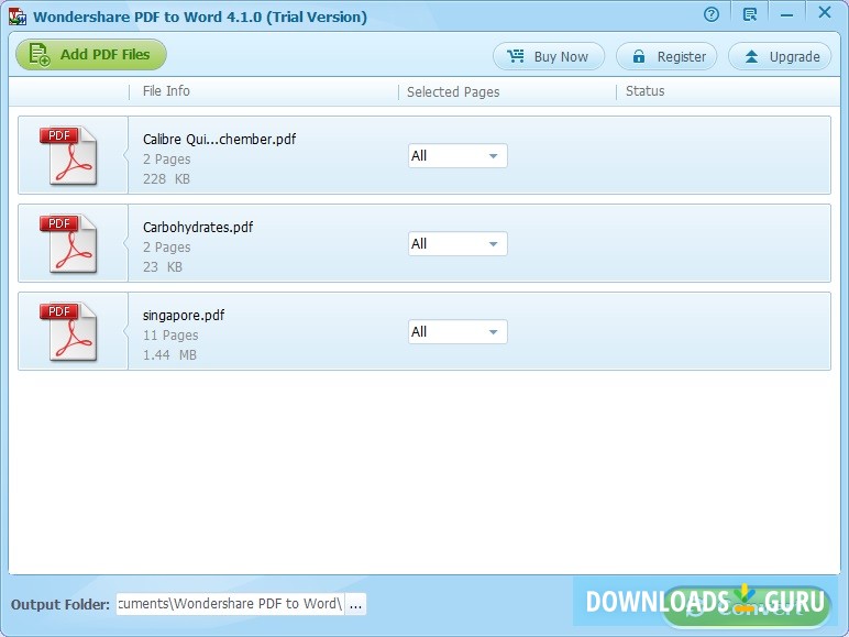 File and Page Selection