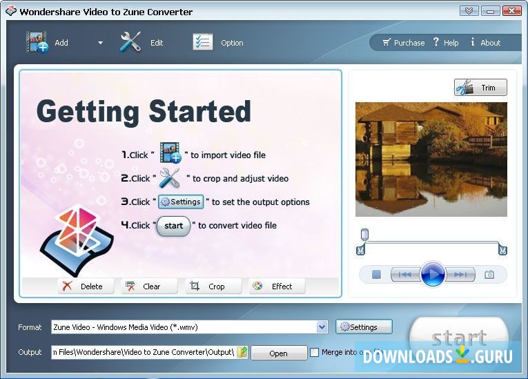 Wondershare Video to Zune Converter