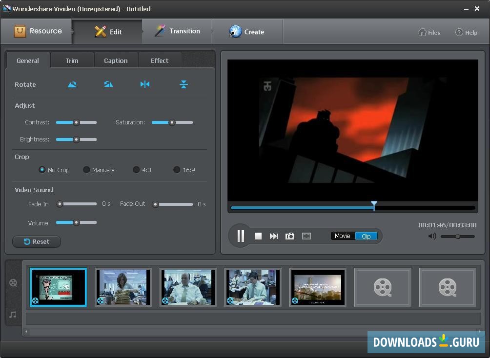 Editing Using the Storyboard