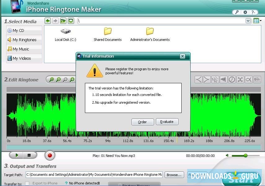 Wondershare iPhone Ringtone Maker