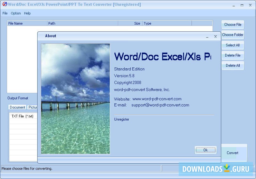 Word/Doc Excel/Xls PowerPoint/PPT To Text Converter