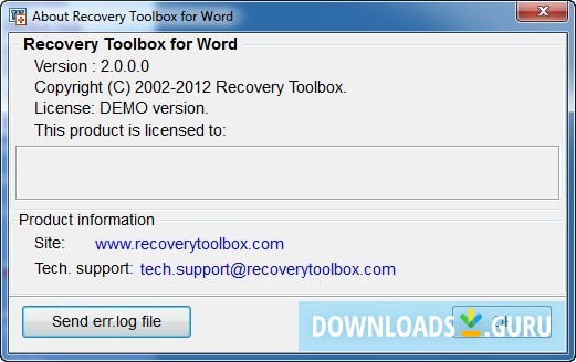 Recovery toolbox for word что это