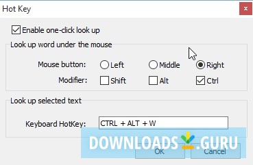 Hot Keys Configuration