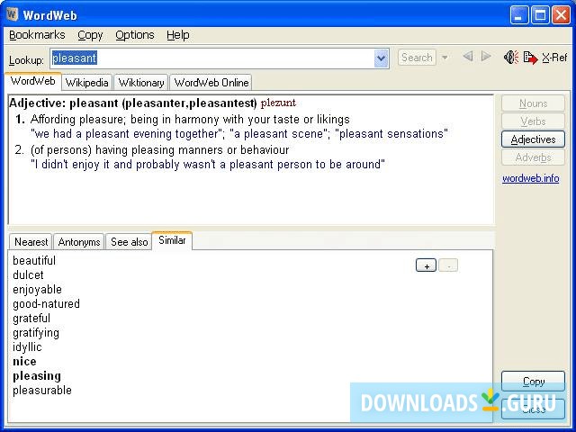 WordWeb Pro 10.35 download the new version for windows