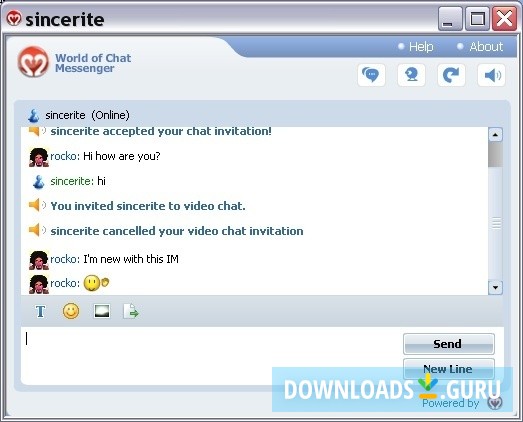 World of Chat messenger