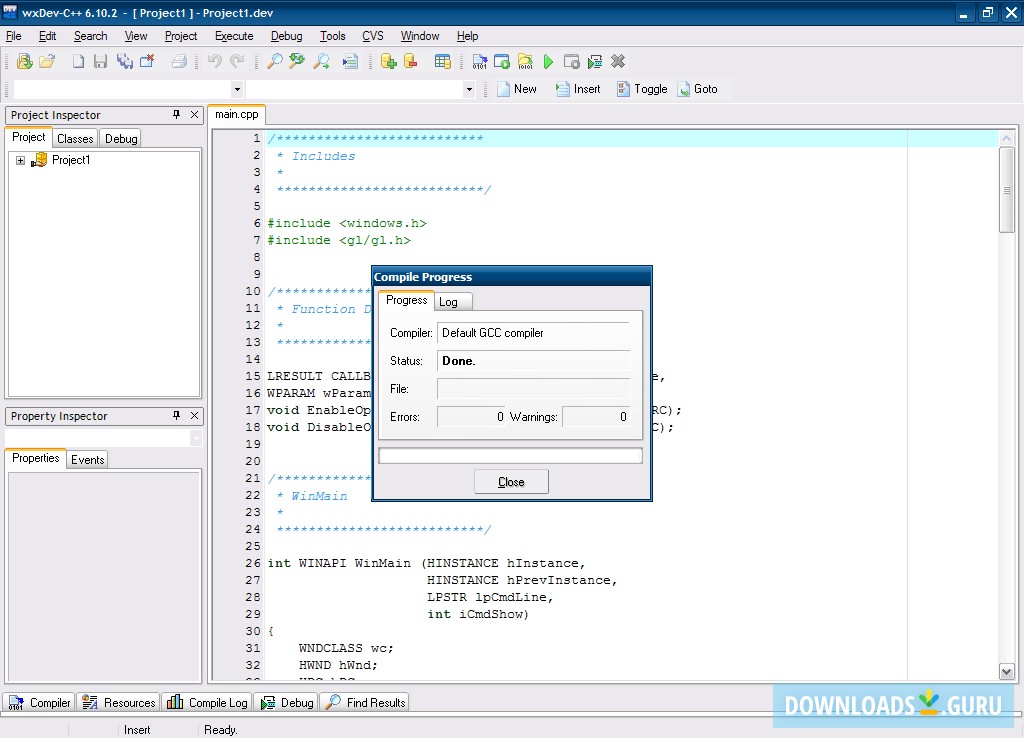 Editing And Compiling Interface