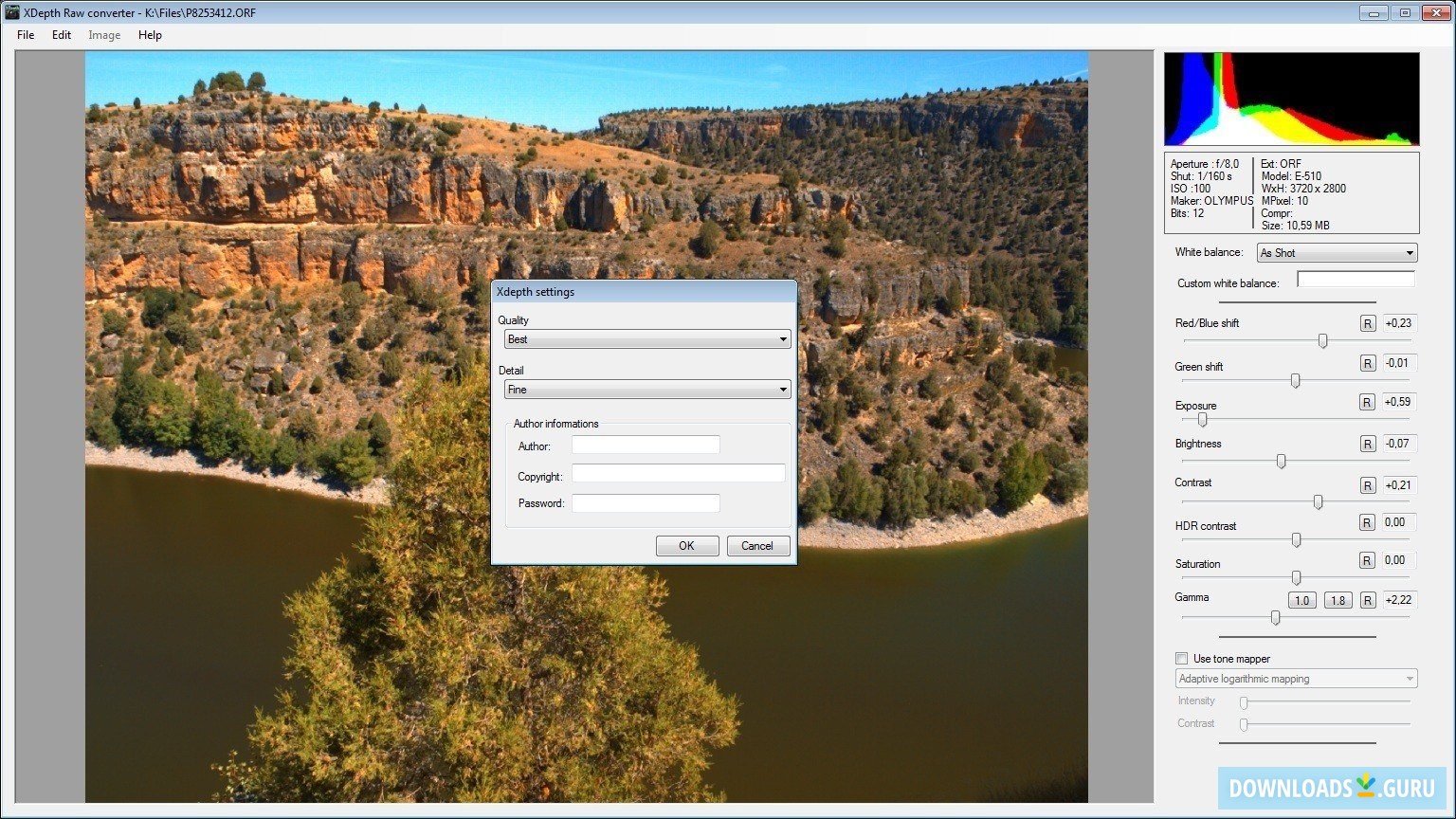 XDepth RAW Converter