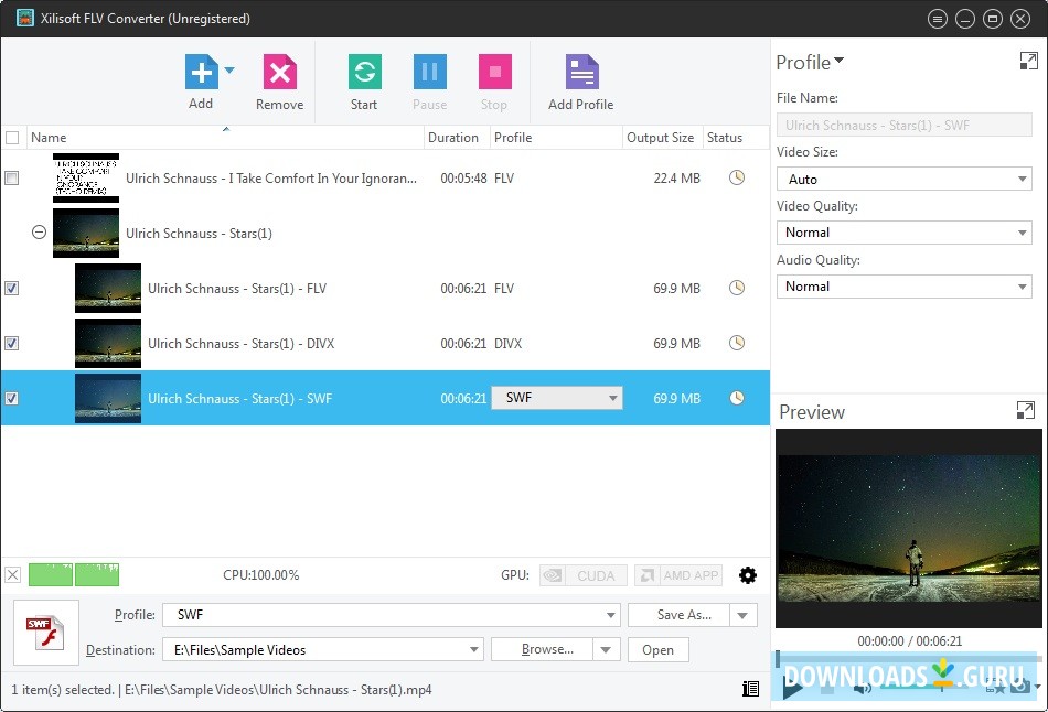 Multi-Format Selection
