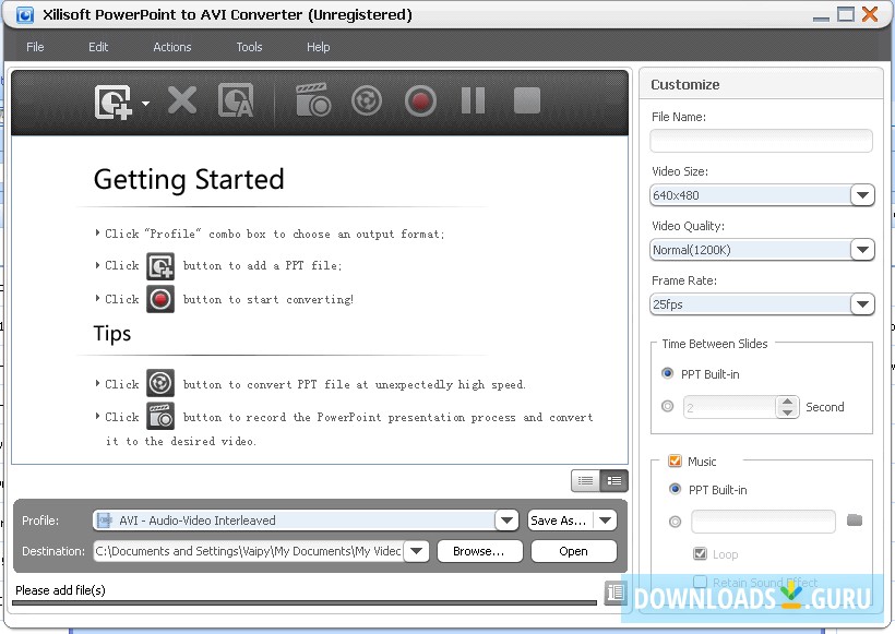 Xilisoft PowerPoint to AVI Converter