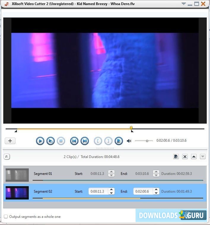 download the new version Simple Video Cutter 0.26.0