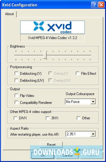 web xvid codec free download for windows 7