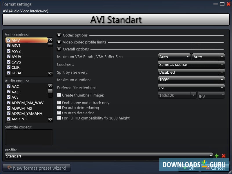 XviD4PSP instal the last version for windows