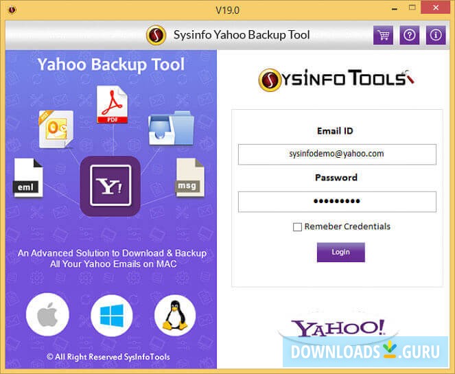 Yahoo Mail Backup Tool