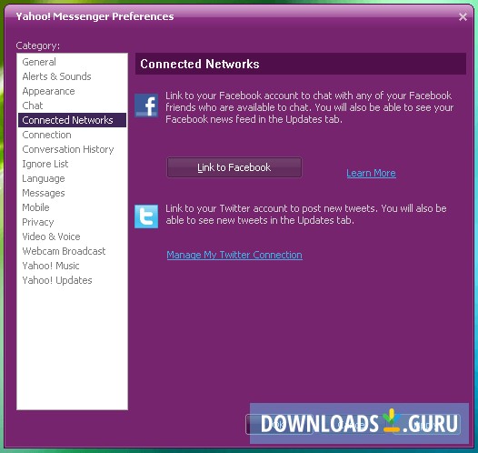 Linking to social networks