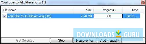 YouTube to ALLPlayer