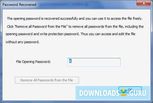 A recovered password