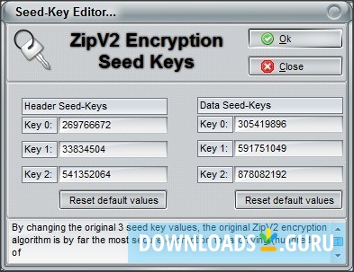 Seed-Keys Editor
