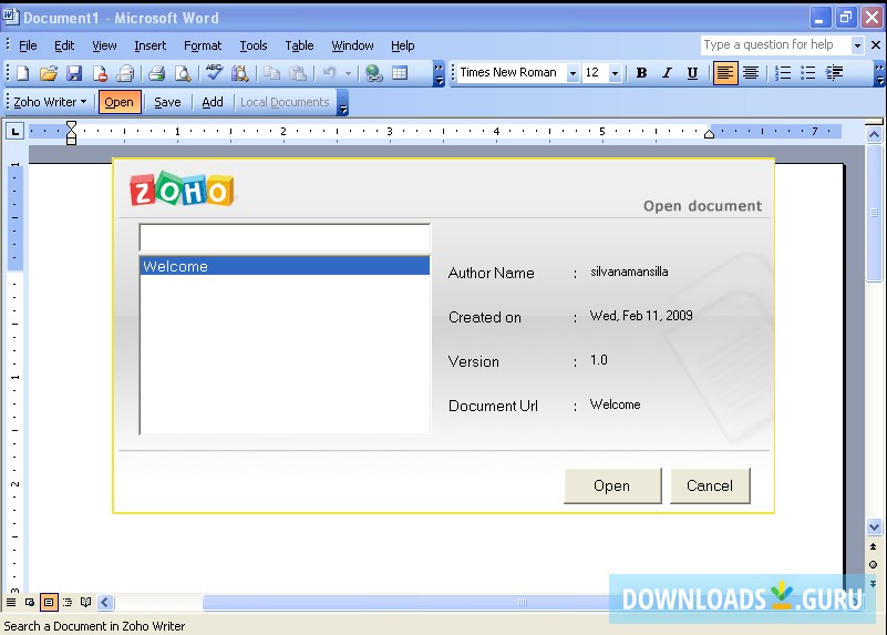download zoho outlook plugin