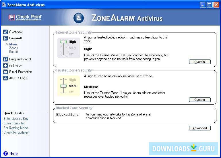 zonealarm without antivirus for win 10