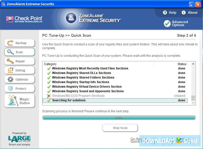 Tune-up scan