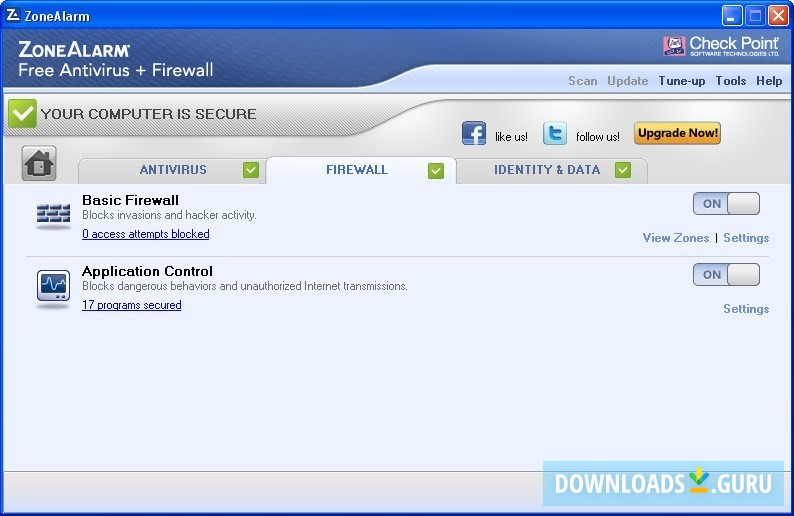 zonealarm free antivirus + firewall download