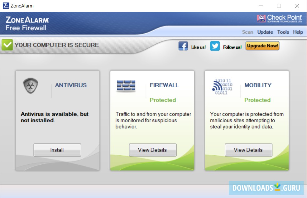 zonealarm free antivirus + firewall offline installer