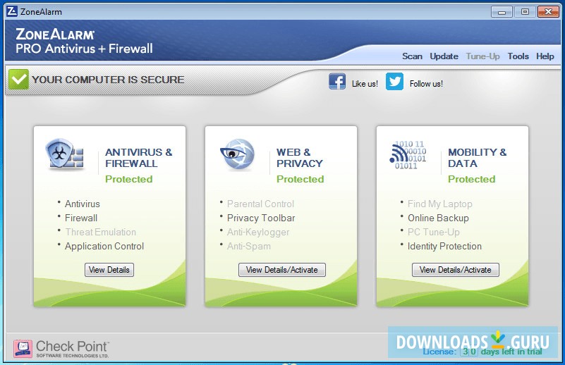 download zonealarm free antivirus