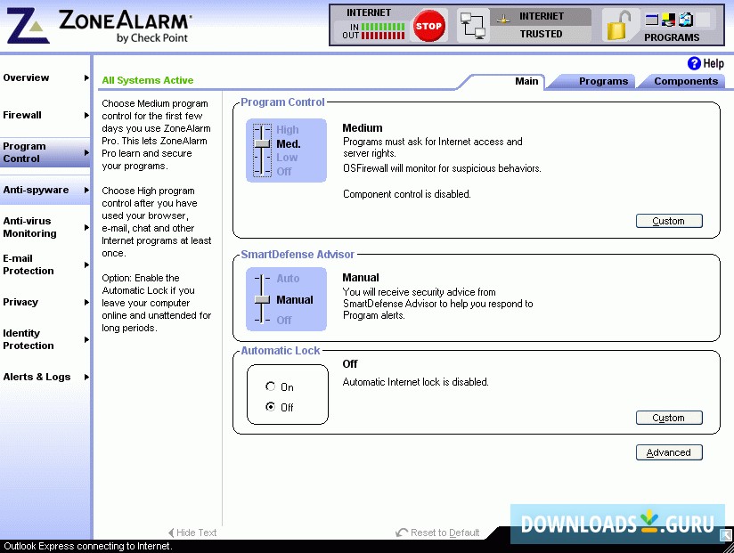 download zonealarm security suite 8