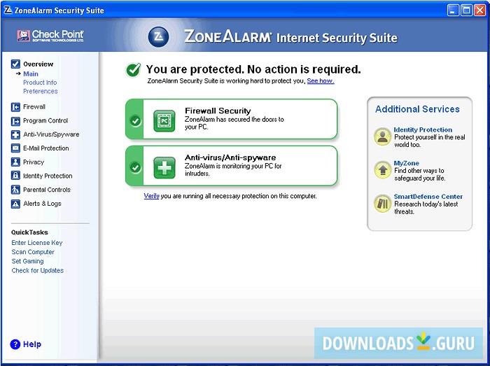 download zonealarm internet security