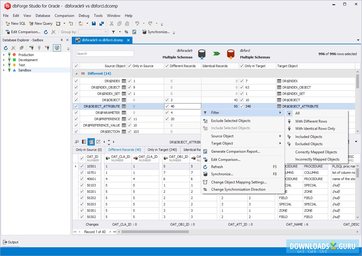 dbForge Studio for Oracle