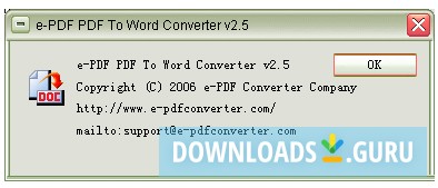 e-PDF To Word Converter