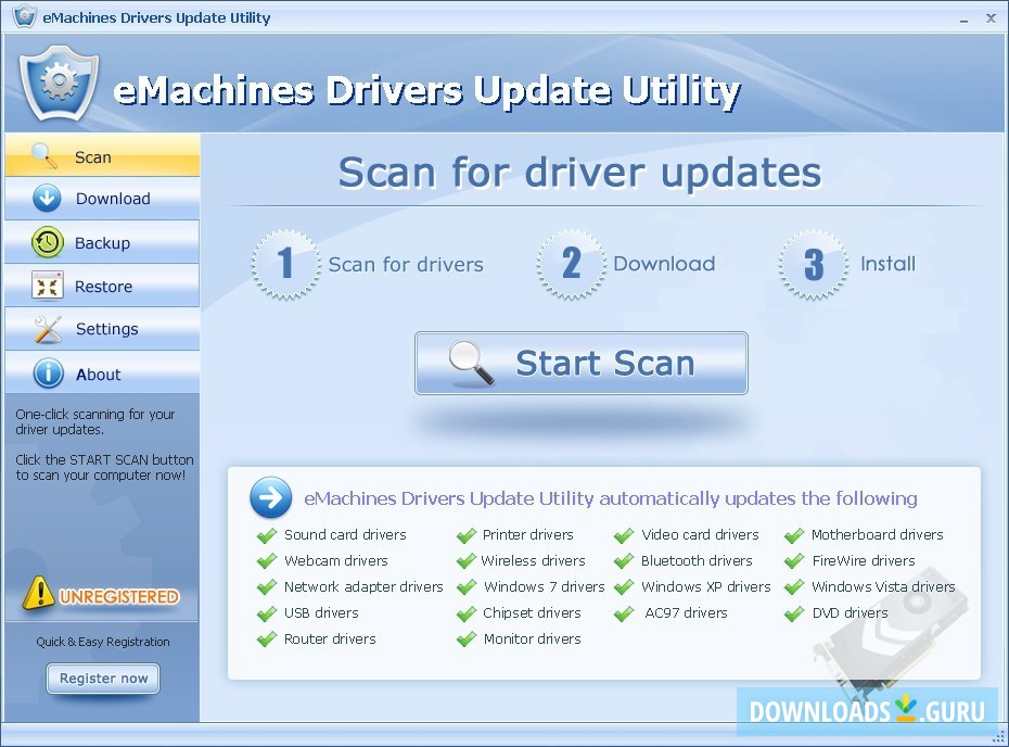 eMachines Drivers Update Utility