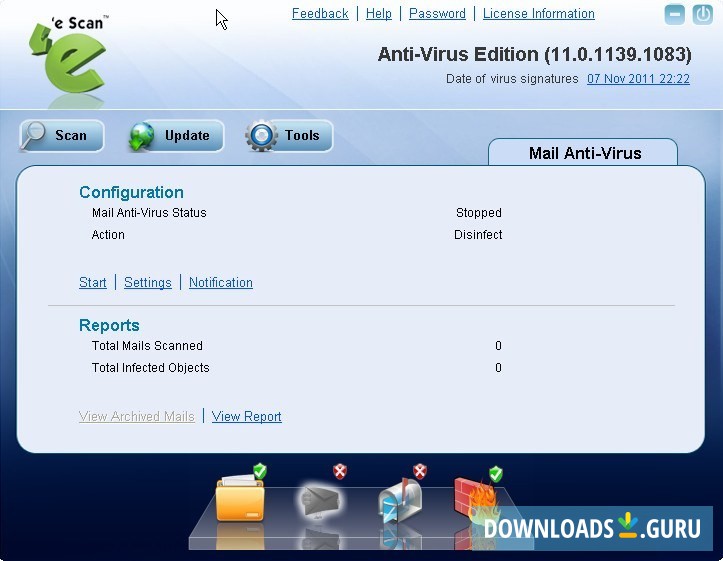 Mail Anti-Virus screen