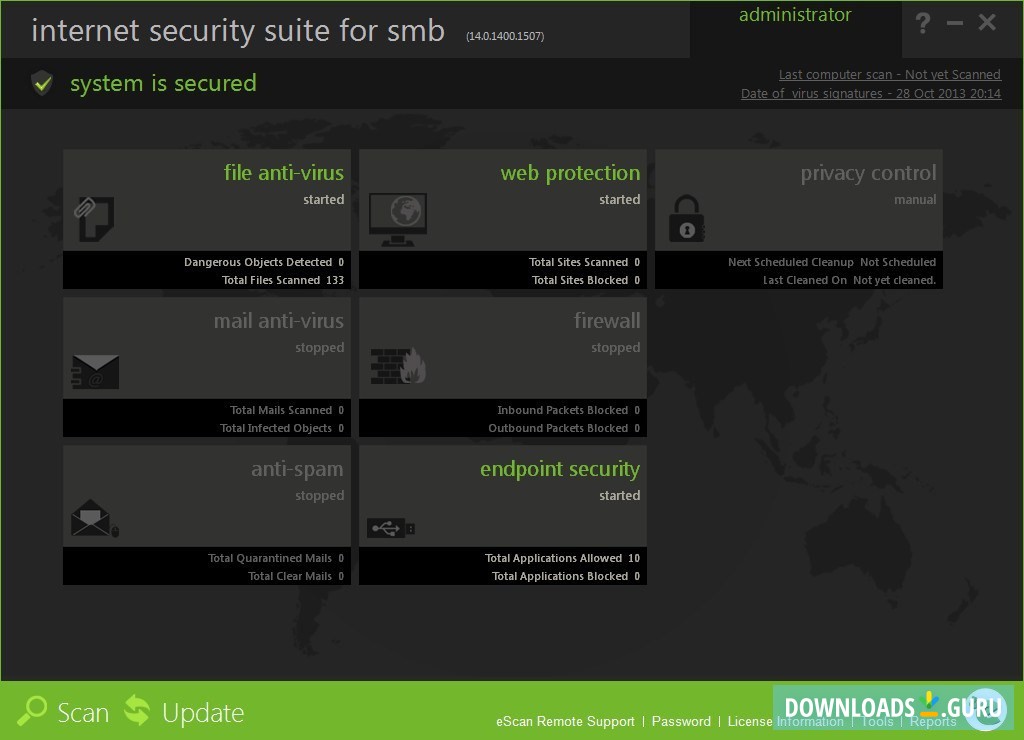 eScan Internet Security for SMB