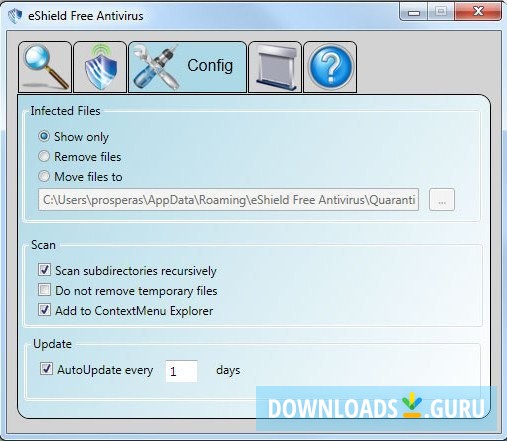 Settings Window